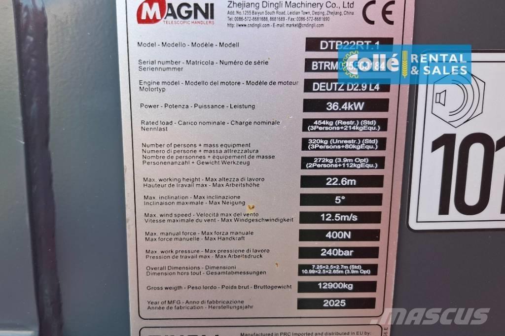Magni DTB 22 RT | 2025 Teleskopiskie pacēlāji
