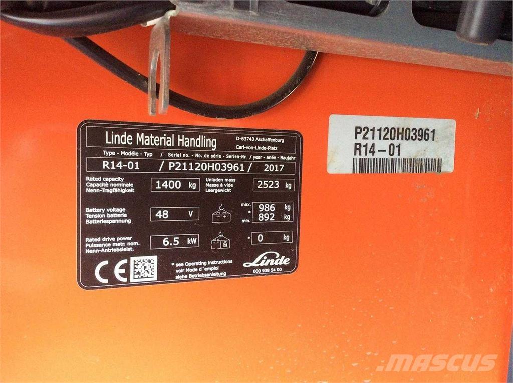Linde R14 Lielaugstuma pārvadātājs