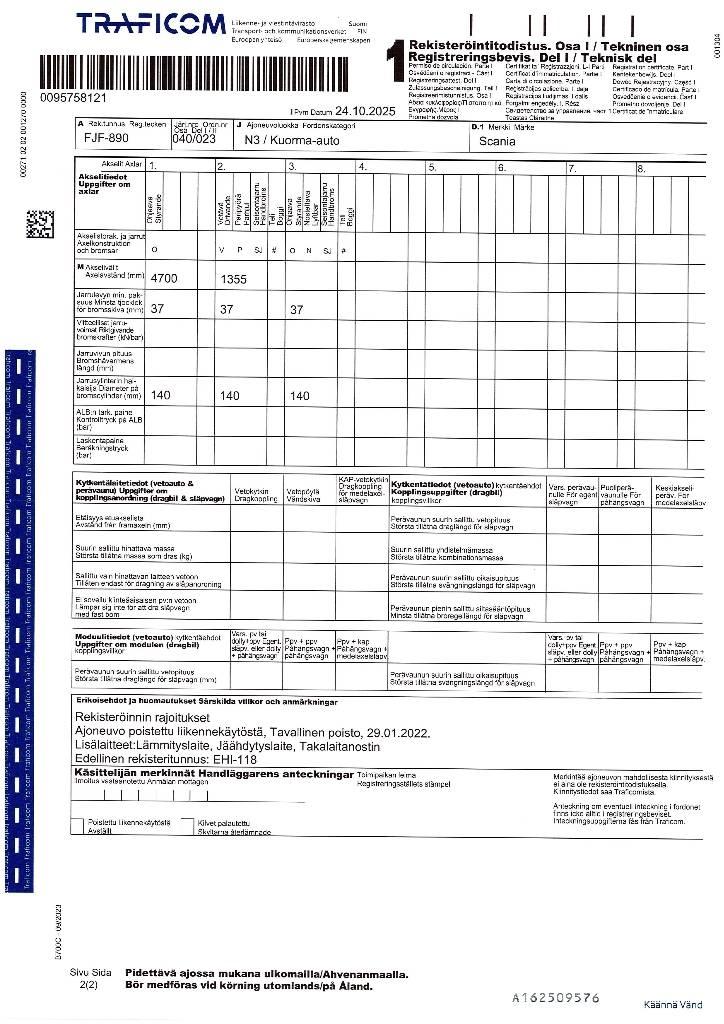 Scania R 500 Furgons