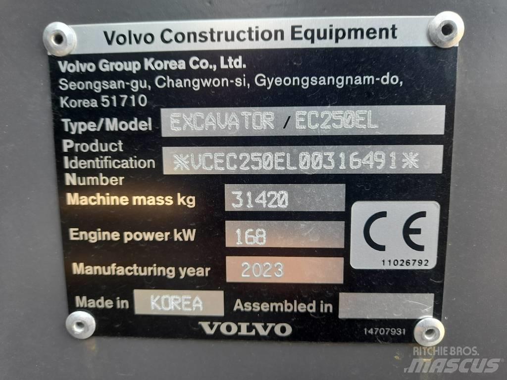 Volvo EC 250 EL Kāpurķēžu ekskavatori