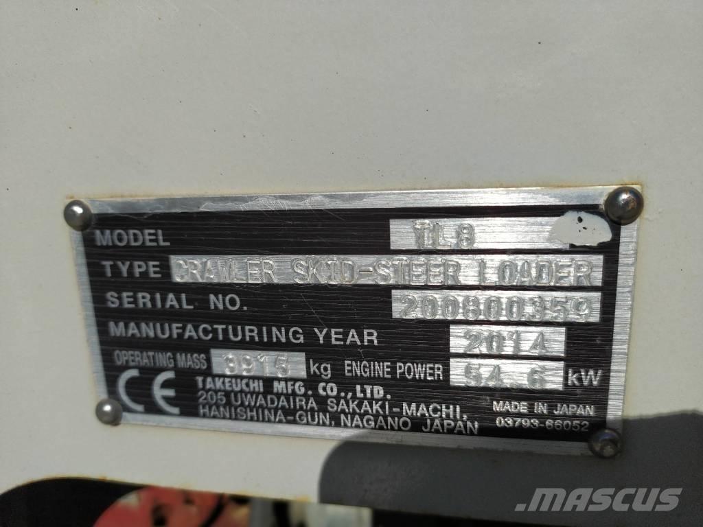 Takeuchi TL 8 Lietoti riteņu kompaktiekrāvēji