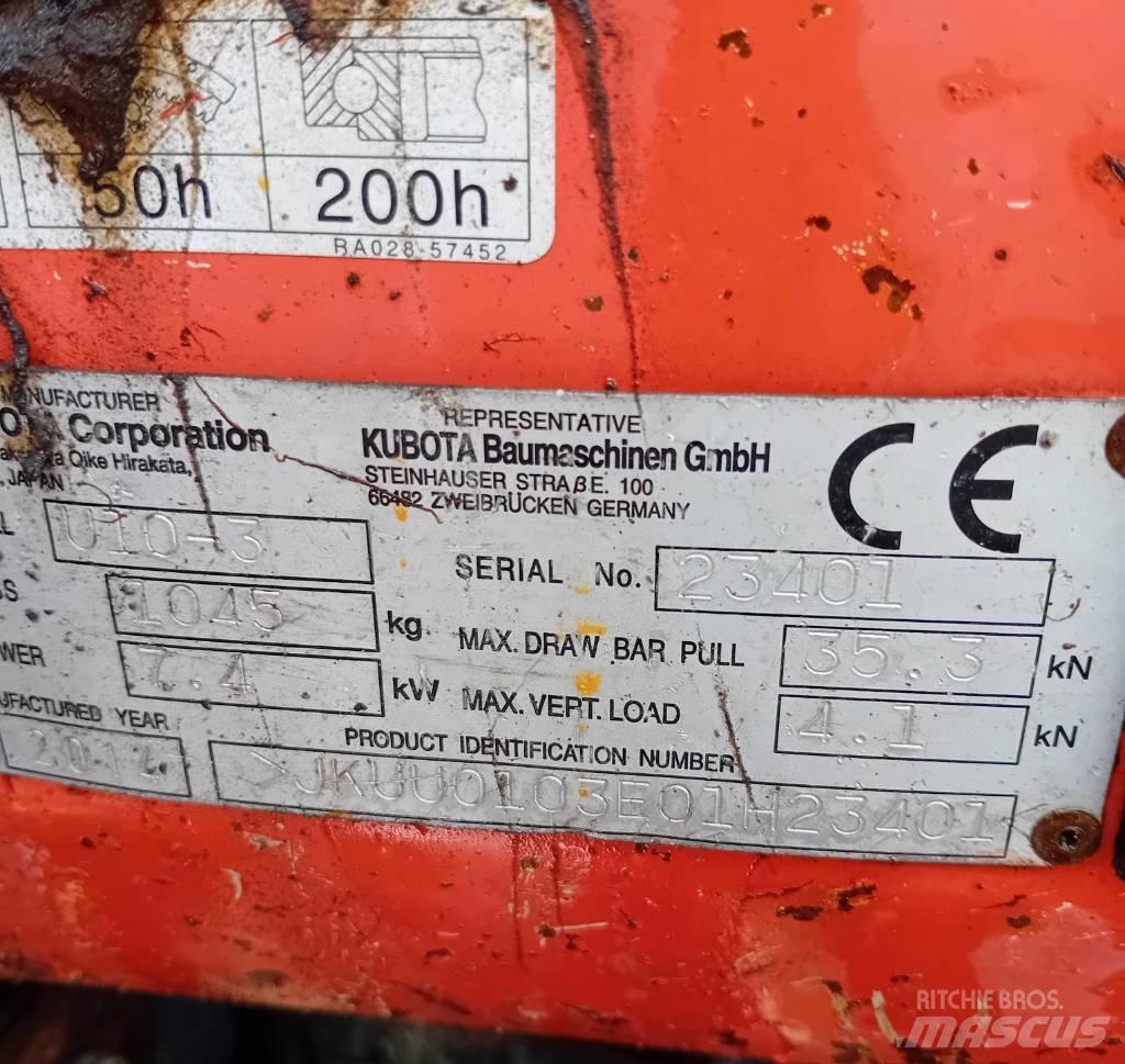 Kubota U 10-3 Mini ekskavatori < 7 t