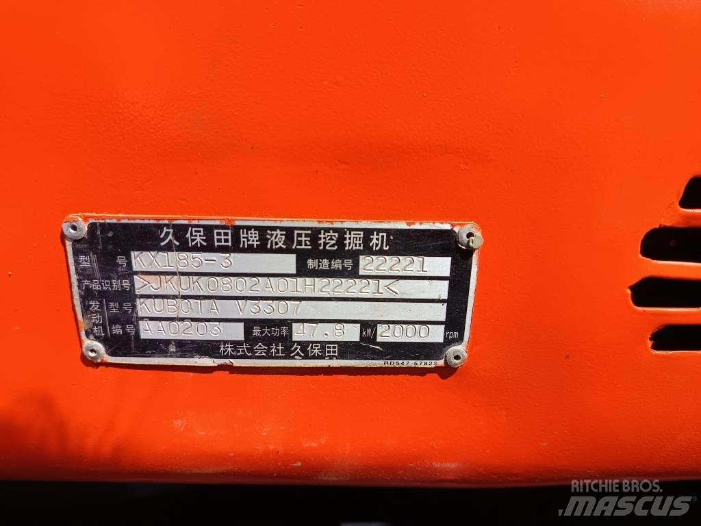 Kubota KX 185 Vidēja lieluma ekskavatori 7 t - 12 t