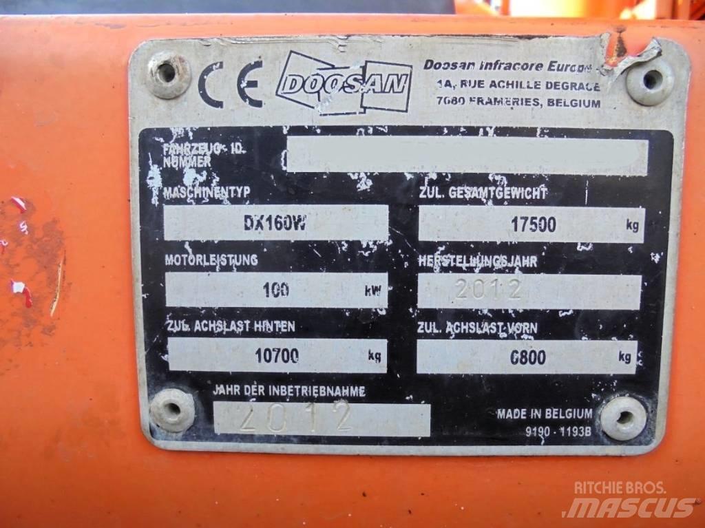 Doosan DX 160 W Ekskavatori uz riteņiem