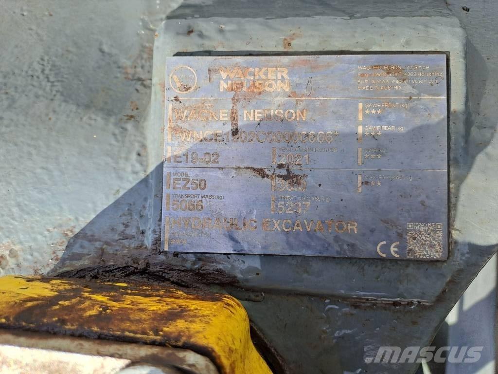 Wacker Neuson EZ50 Kāpurķēžu ekskavatori