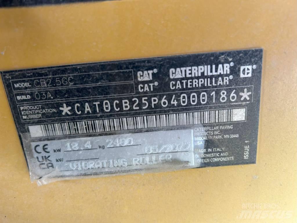 CAT CB 2.5GC Divvalču grunts veltņi