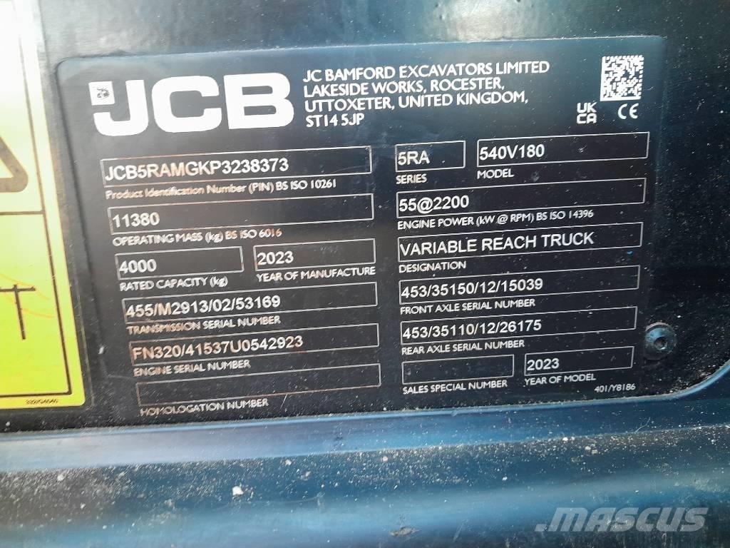 JCB 540.180 Teleskopiskie manipulatori