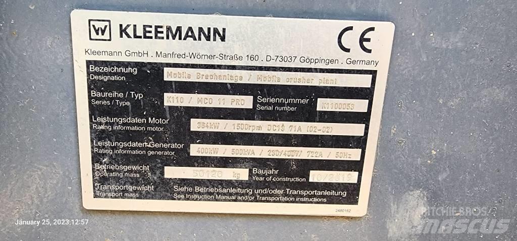 Kleemann MCO 11 PRO Drupinātāji