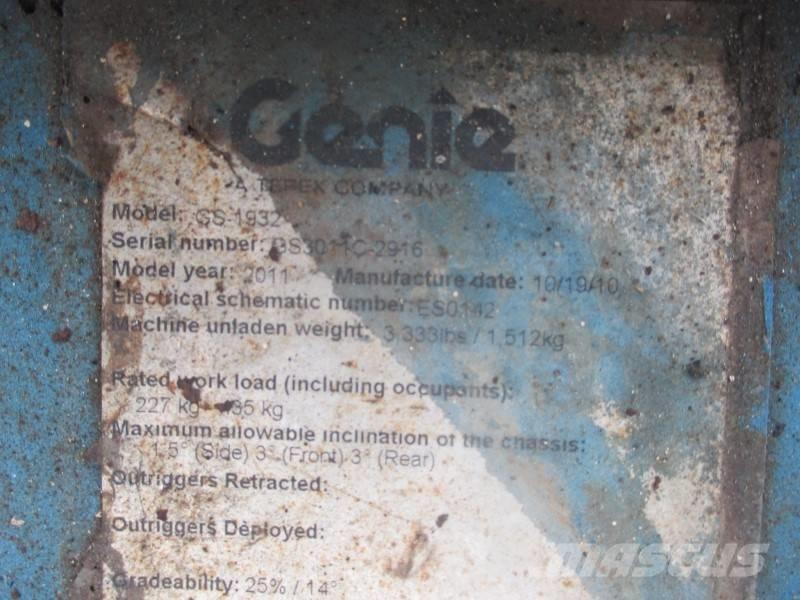 Genie GS 1932 Šķerveida pacēlāji
