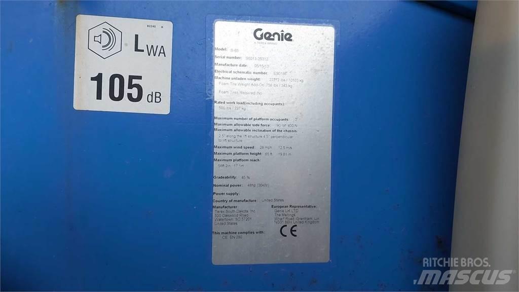 Genie S65 Teleskopiskie pacēlāji