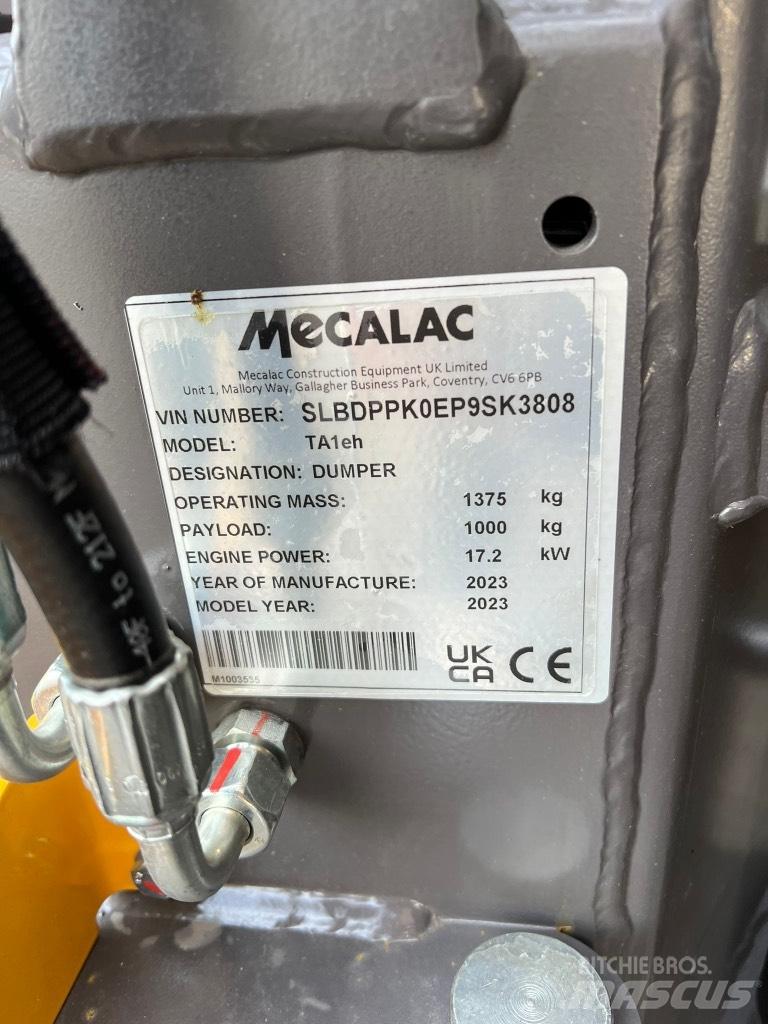 Mecalac TA 1 EH Artikulētie pašizgāzēji