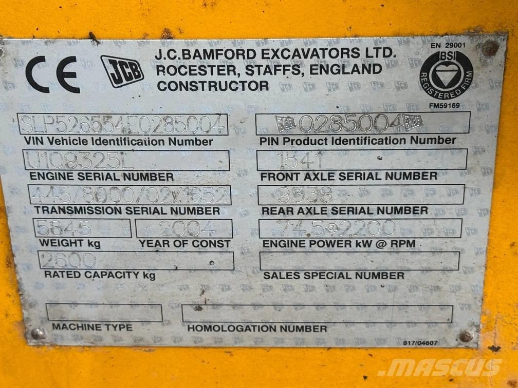 JCB 526 S Teleskopiskie manipulatori