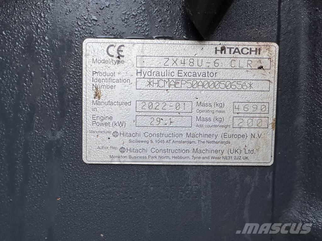 Hitachi ZX 48 U-6 Mini ekskavatori < 7 t