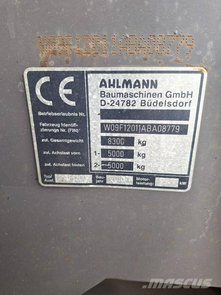 Ahlmann AF 1200 Iekrāvēji uz riteņiem