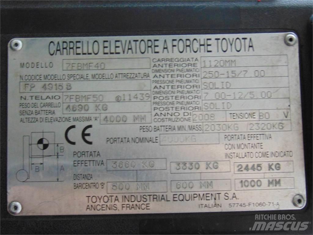 Toyota 7FBMF40 Elektriskie iekrāvēji