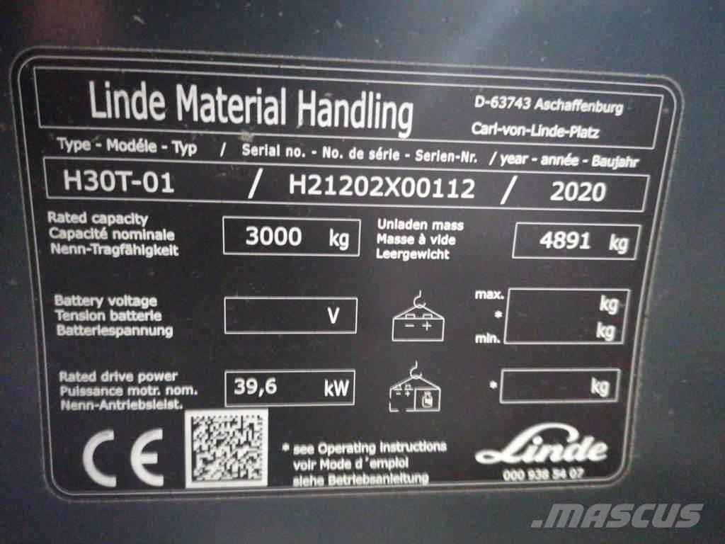 Linde H30T-01 LPG tehnika