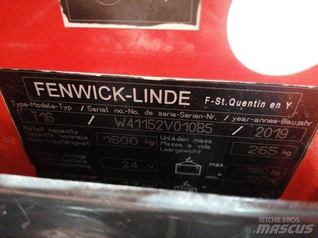 Linde T16 Zemie palešu pacēlāji