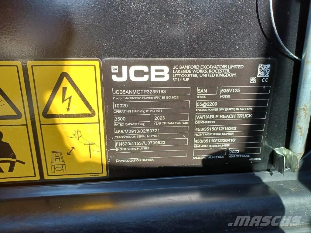 JCB 535-125 Teleskopiskie manipulatori