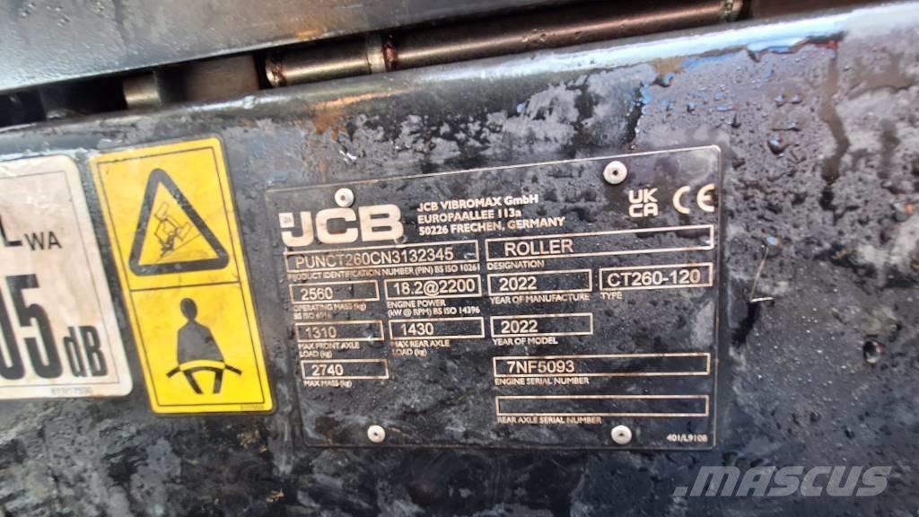 JCB CT 260-120 Divvalču grunts veltņi