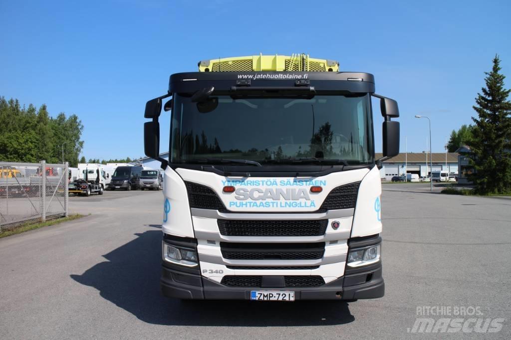 Scania P 340 CNG A Atkritumu izvešanas transports