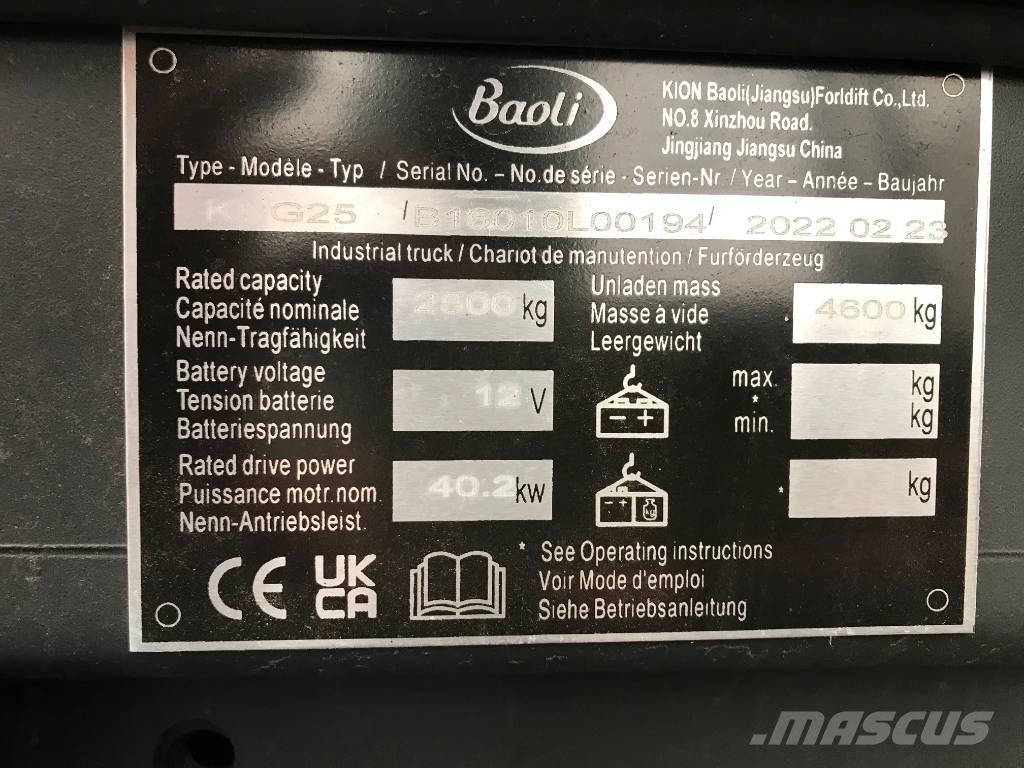 Baoli KBG 25 LPG tehnika