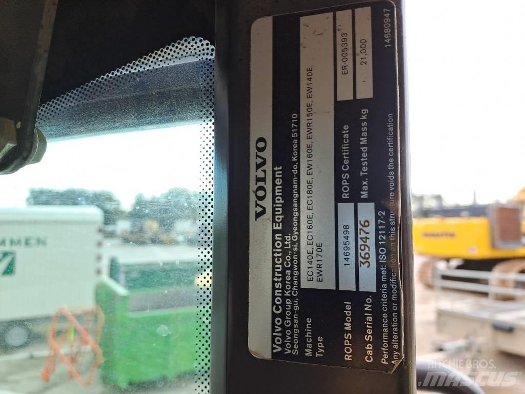 Volvo EC140EL Kāpurķēžu ekskavatori