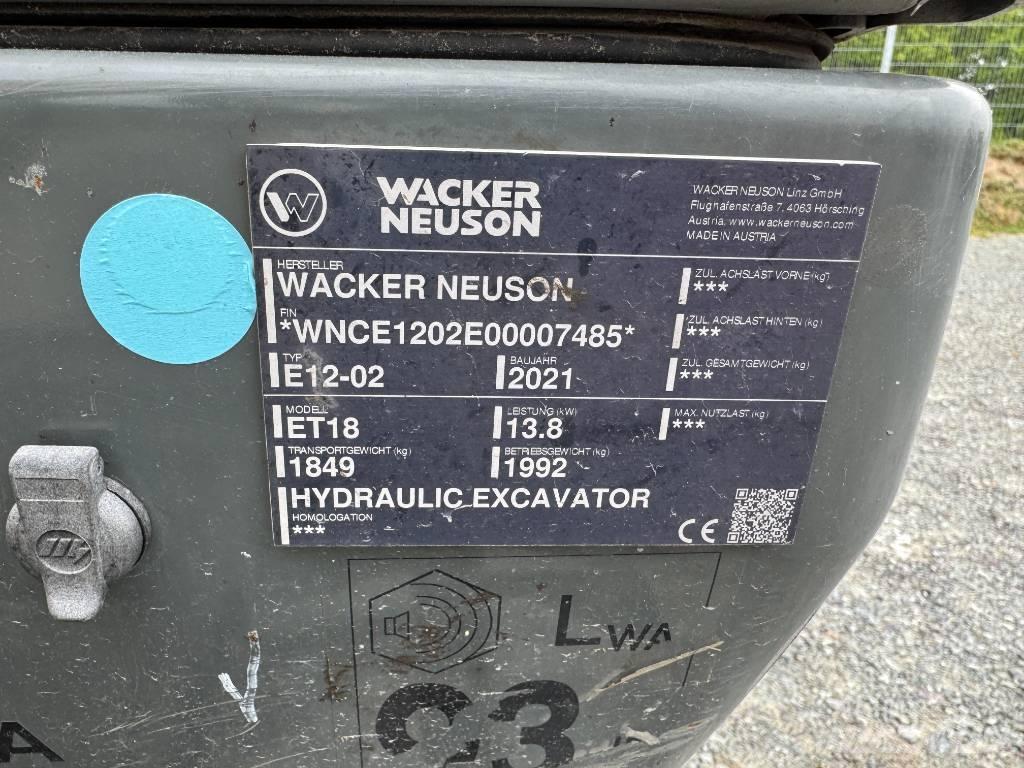 Wacker Neuson ET18 Kāpurķēžu ekskavatori