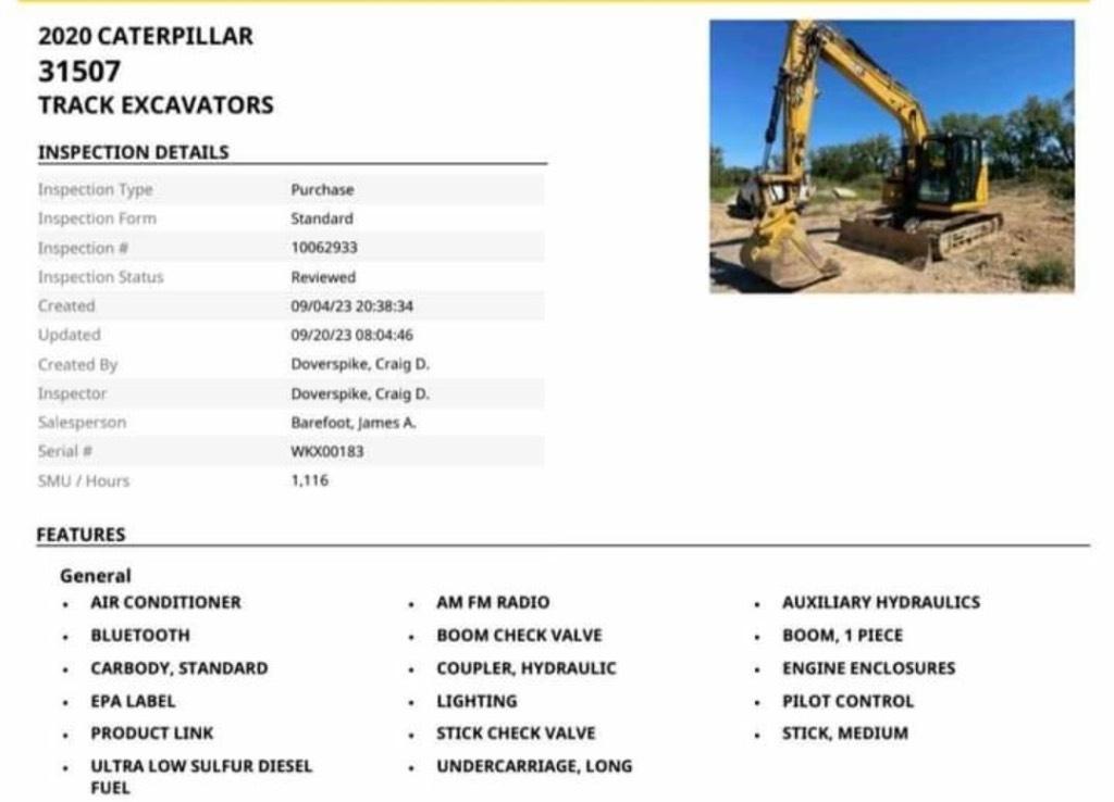 CAT 315 Kāpurķēžu ekskavatori