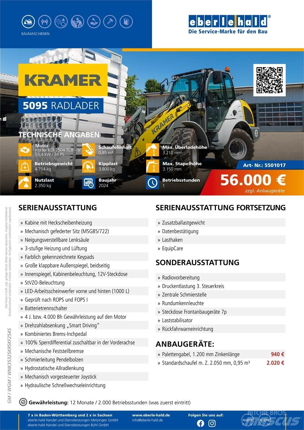 Kramer 5095 Iekrāvēji uz riteņiem
