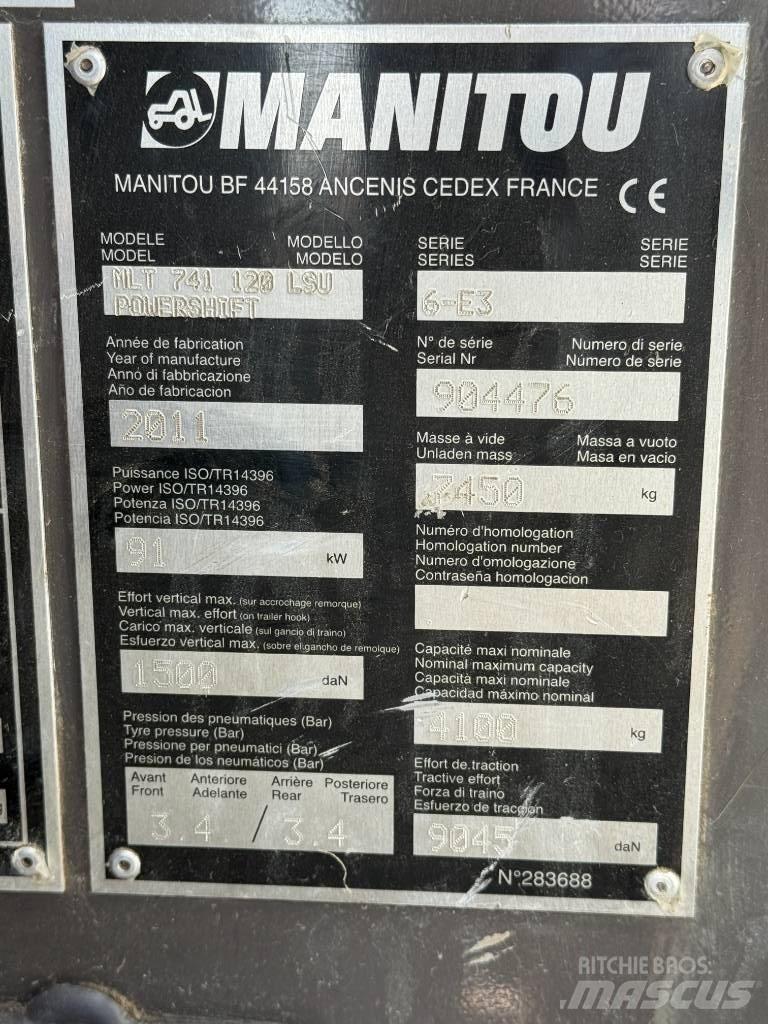 Manitou MLT 741-120 Teleskopiskie manipulatori