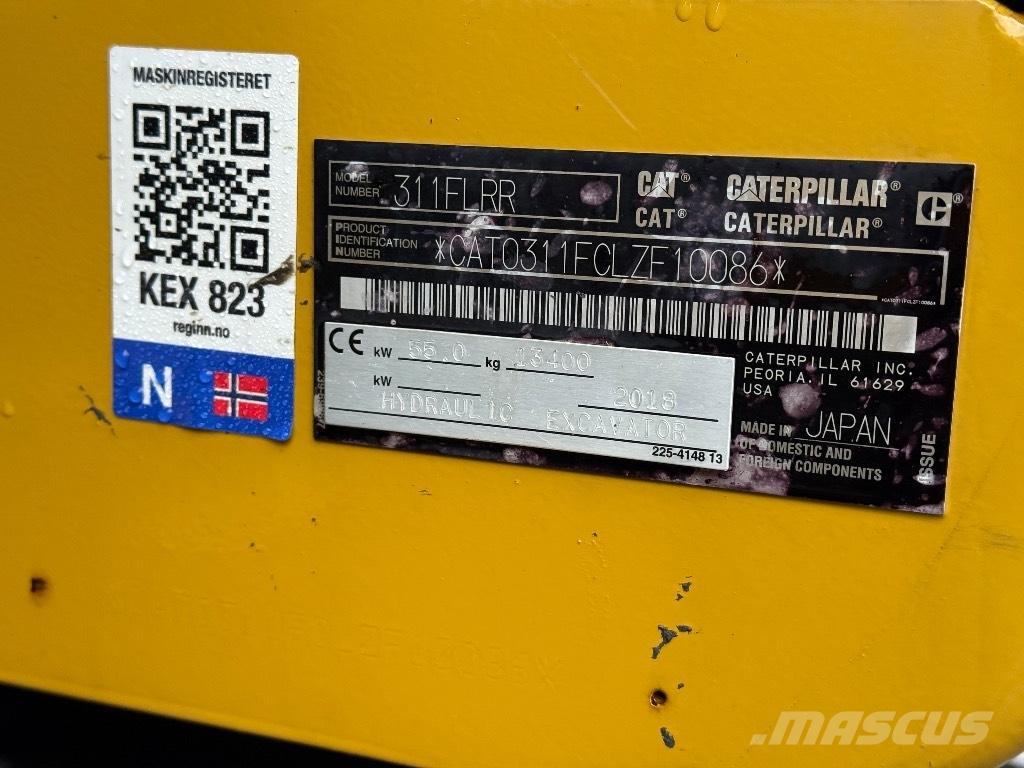 CAT 311 FL RR Kāpurķēžu ekskavatori