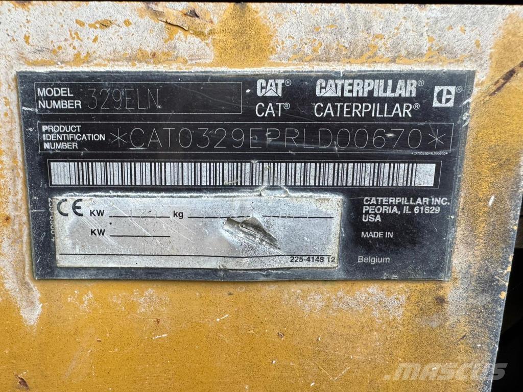 CAT 329ELN Kāpurķēžu ekskavatori