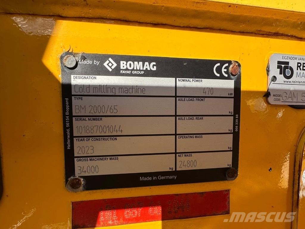 Bomag BM 2000/65 Asfalta dzesēšanas iekārtas