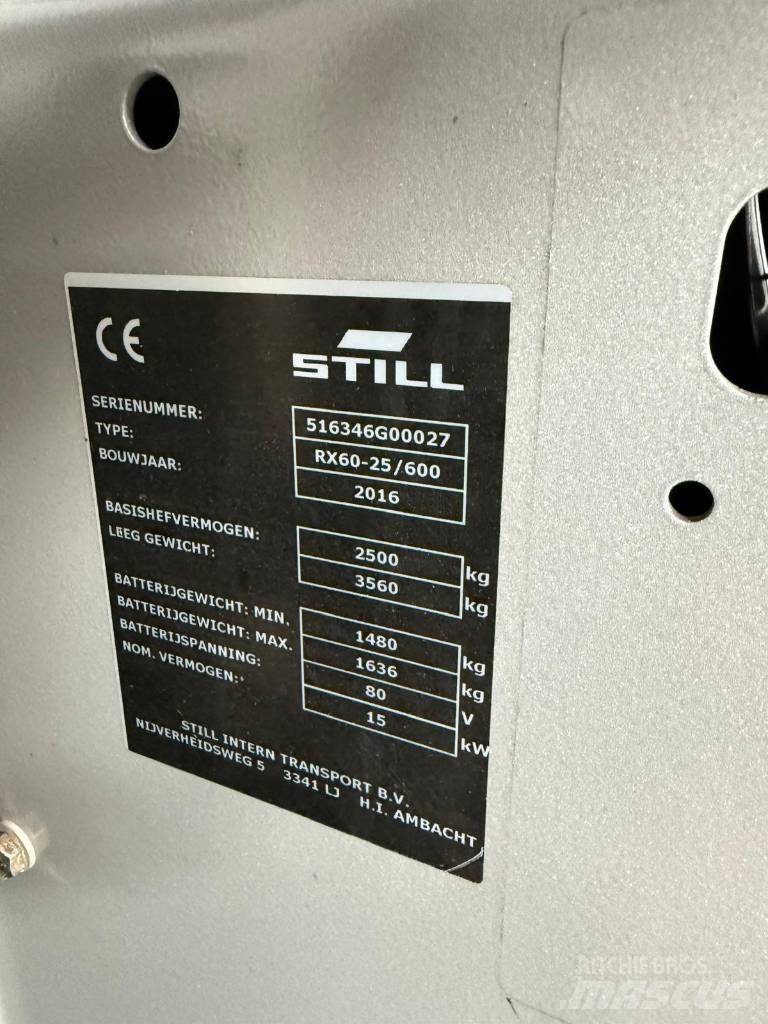 Still RX60-25 Elektriskie iekrāvēji