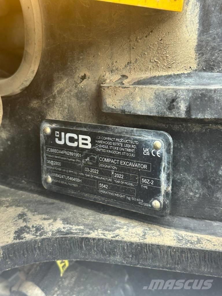 JCB 56 Z-2 Kāpurķēžu ekskavatori