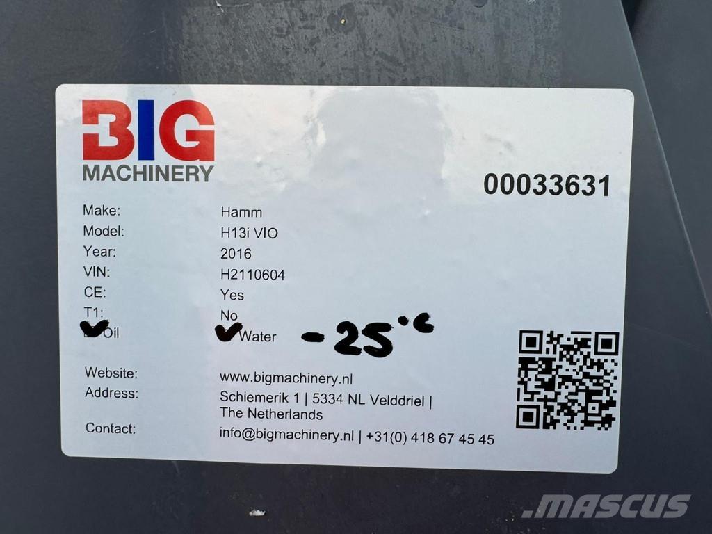 Hamm H13i VIO Vienvalča grunts veltņi