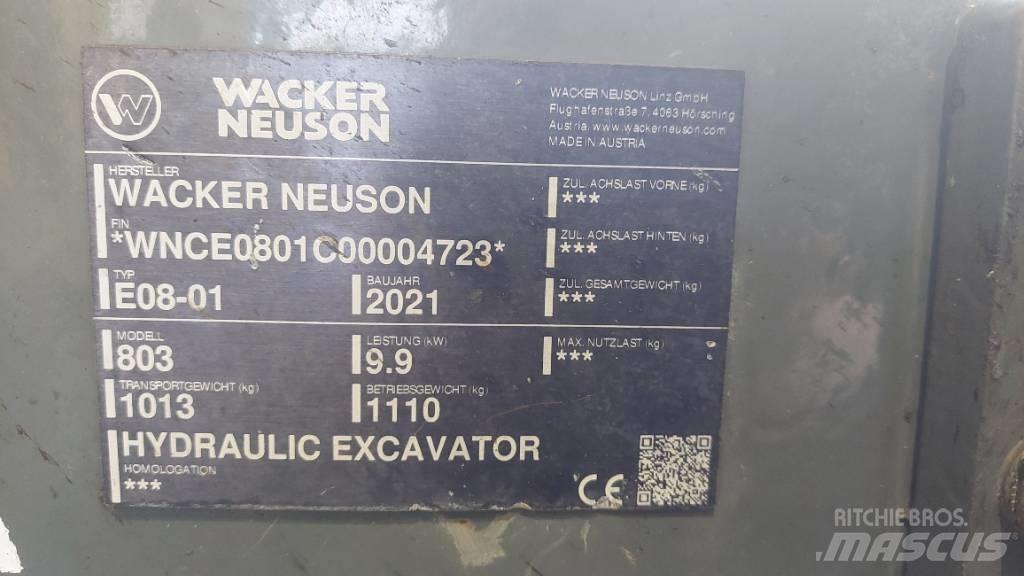 Wacker Neuson 803 Kāpurķēžu ekskavatori