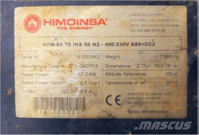 Himoinsa HFW 85 Citi ģeneratori