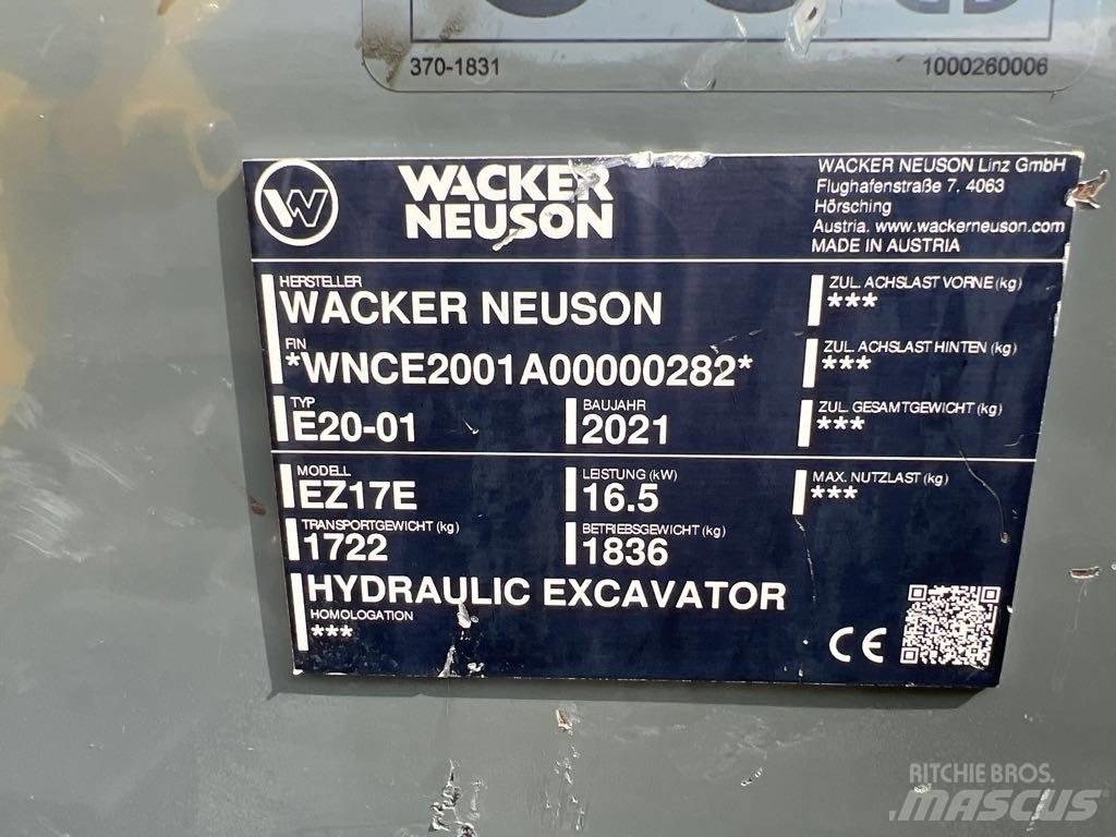 Wacker Neuson EZ17e Kāpurķēžu ekskavatori