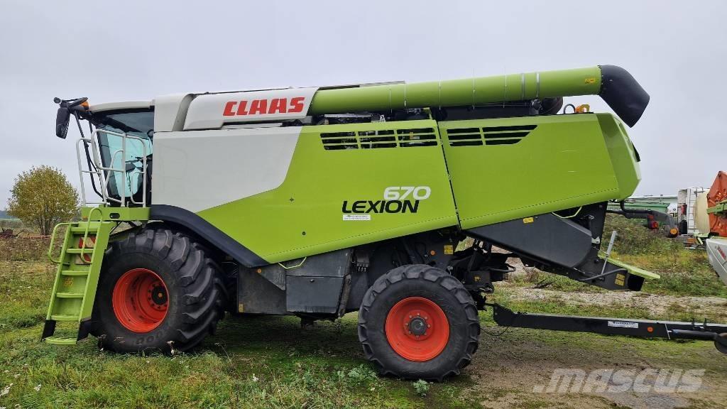 CLAAS Lexion 670 Ražas novākšanas kombaini