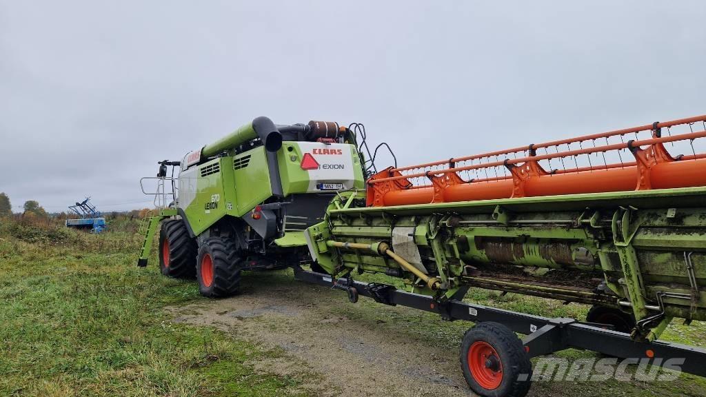 CLAAS Lexion 670 Ražas novākšanas kombaini