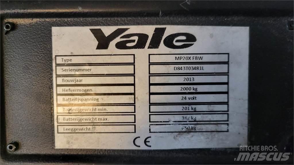 Yale MP20X 2013 Zemie palešu pacēlāji