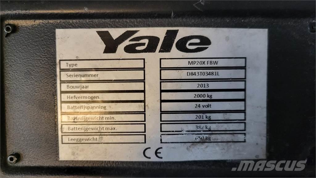 Yale MP20X 2013 Krautnētāji
