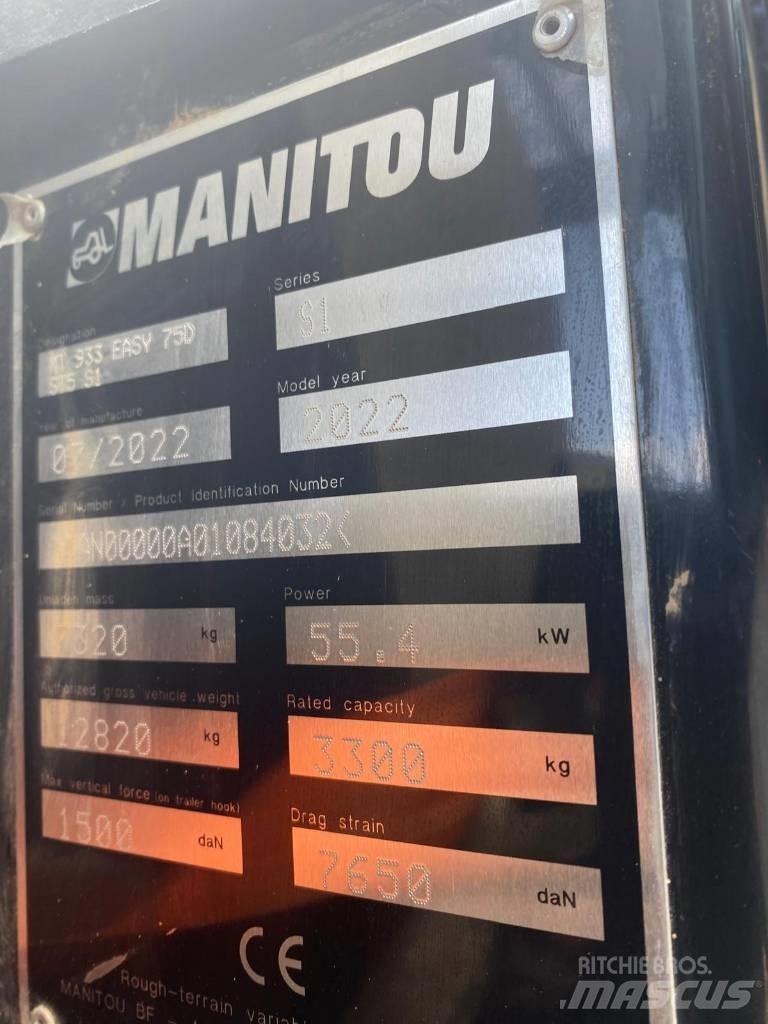 Manitou MT 933 Easy Teleskopiskie manipulatori