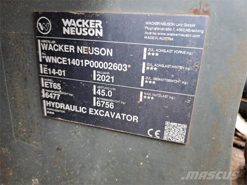 Wacker Neuson ET65 Kāpurķēžu ekskavatori