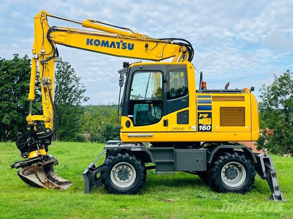 Komatsu PW 160 - 10 Ekskavatori uz riteņiem