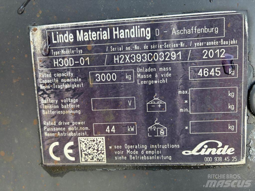 Linde H 30D01 Tehnika ar dīzeļa dzinēju