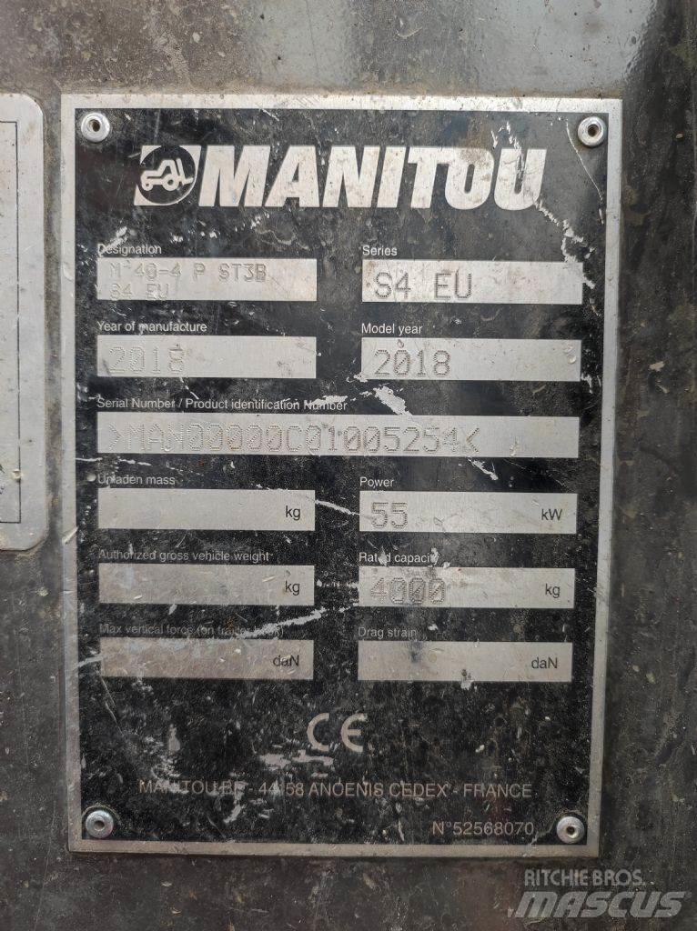 Manitou M 40.4 Apvidus autokrāvējs