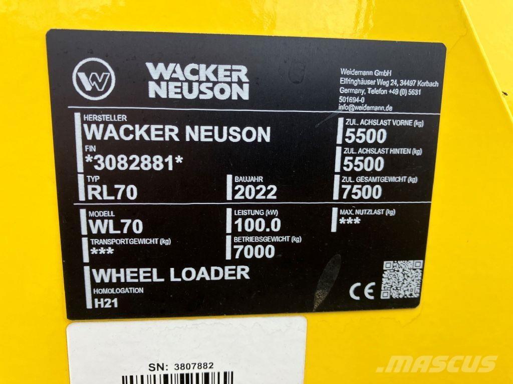 Wacker WL 70 Iekrāvēji uz riteņiem