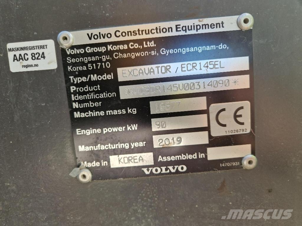 Volvo ECR145EL Īpašie ekskavatori